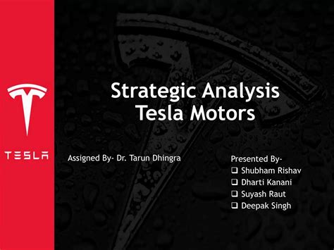 Tesla Motors Strategic Analysis Ppt