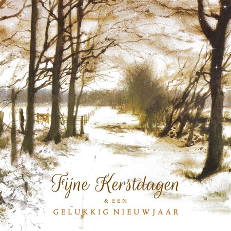 Kerstkaart Met Hollands Landschap Kaartje Go