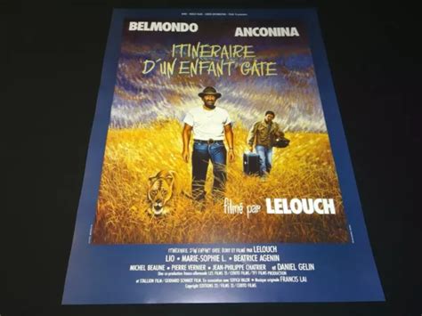 Jean Paul Belmondo Itineraire D Un Enfant Gate Claude Lelouch Affiche