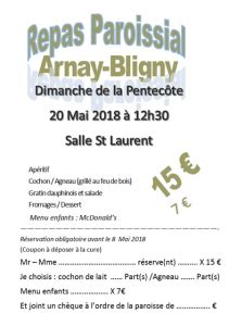 Mairie d Arnay le Duc Repas de la Paroisse Arnay Bligny à Arnay le Duc