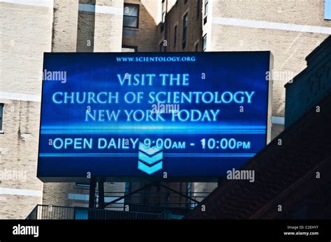 Church Of Scientology Advertisement Timnes Square New York City Usa