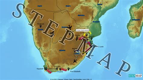 Stepmap S Dafrika Landkarte F R S Dliches Afrika