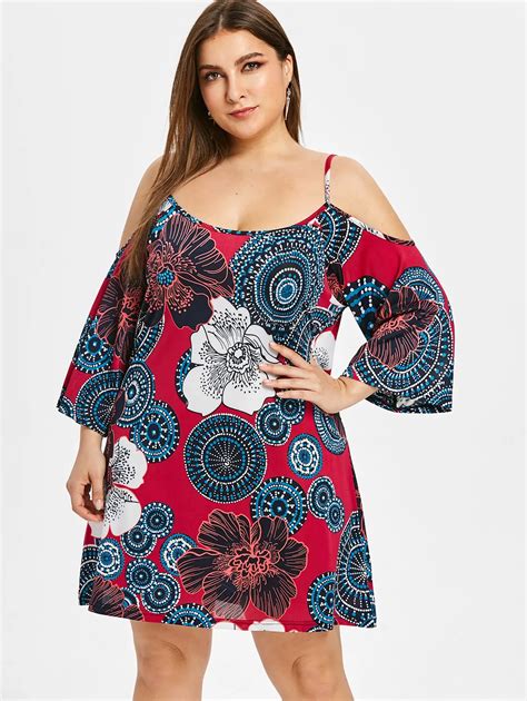 Wipalo Plus Size Spaghetti Strap Floral Mini Dress Women Dresses Summer