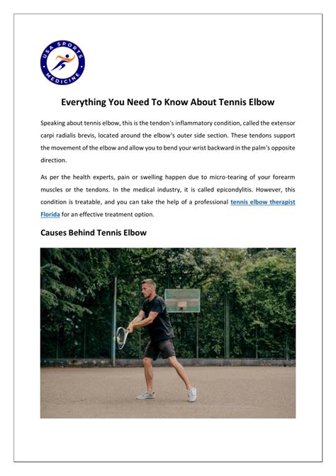 Ppt Everything You Need To Know About Tennis Elbow Powerpoint Presentation Id 11530997