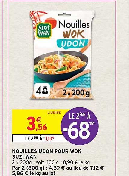 Promo Nouilles Udon Pour Wok Suzi Wan chez Intermarché Hyper