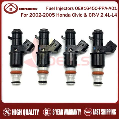 X New Fuel Injectors Ppa A For Honda Civic Crv Cr V