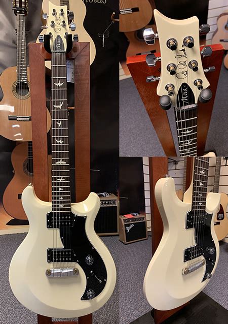 S2 Mira Antique White Bird Inlays B Stock With Prs Padded Gig Bag