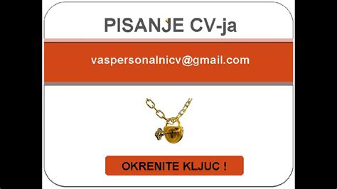 Pisanje Cv Ja Kako Napisati Cv Youtube