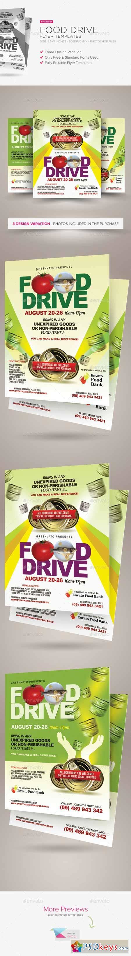 Food Drive Flyer Templates 11493589 » Free Download Photoshop Vector ...