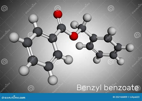 Benzyl Benzoate Molecule It Is Topical Treatment For Scabies And Lice