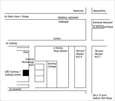 Bandar Sunway map peta - New Malaxi