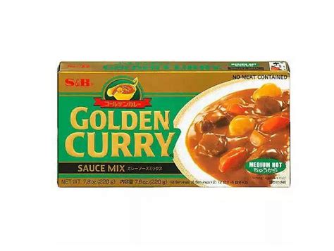 Japanese Curry Mix Sandb Golden Curry Medium Hot 220g