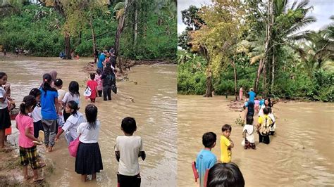 Mga Mag Aaral At Mga Guro Sa Rizal Buwis Buhay Na Sinuong Ang Umapaw