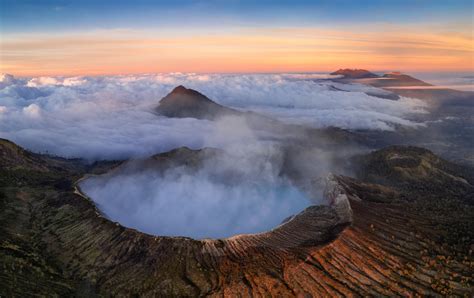 Ijen Crater from Above at Sunrise by Dale Johnson / 500px