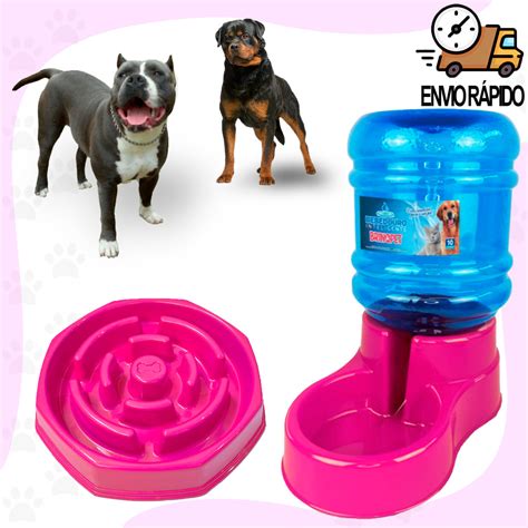 Comedouro E Bebedouro Para Cachorro - Comedouro e Bebedouro Para Cachorro Grande Porte Bebedouro 10 Litros ...