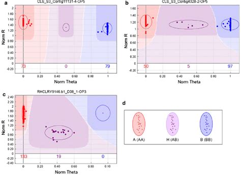 Representative Snp Genotype Cluster Patterns Displayed By The Illumina