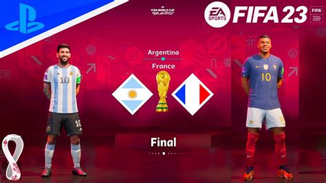 Fifa 23 Argentina Vs France Fifa World Cup 2022 Qatar Final Ps5™ Worldcup Qatar Youtube