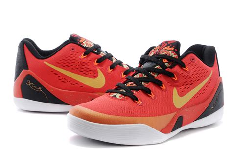 Nike Kobe Bryant 9 Low Red Black Gold For Women [WOMENS012] - $80.00 : Kobe And KD Shoes, KD Shoes