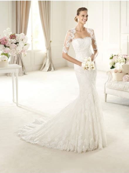 Timeless Trumpet Mermaid Sweetheart Brush Train Ivory Wedding Dress