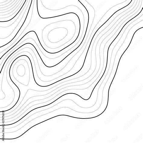 Topographic Map Contour Background Line Topographic Map Contour