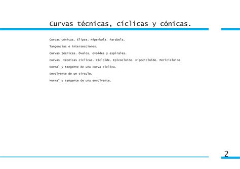 Ud Curvas T Cnicas Y Conicas Ppt