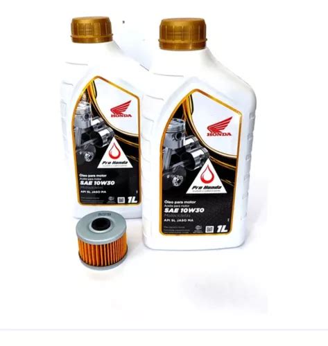 Kit 2 Lts Óleo Motor Honda 10w30 Filtro De Óleo Xre 300 Frete grátis