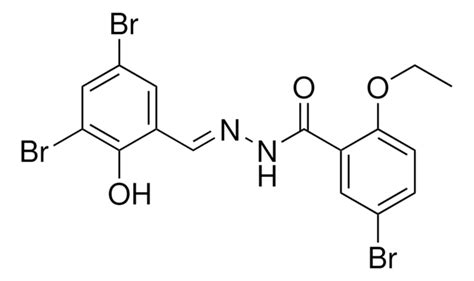 5 BROMO N 3 5 DIBROMO 2 HYDROXYBENZYLIDENE 2 ETHOXYBENZOHYDRAZIDE