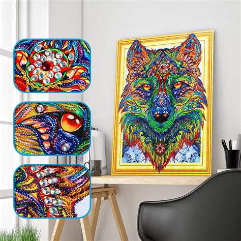 Special Shaped Diamond Painting Diy 5d Partial Drill Cross Stitch Kits