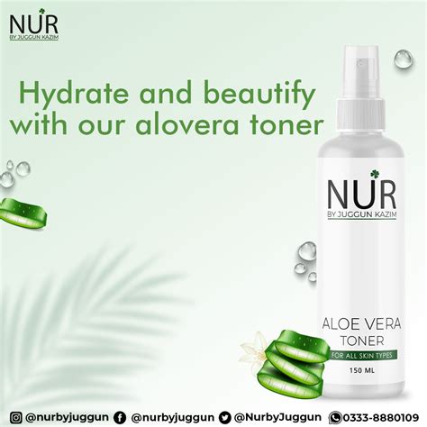 Aloe Vera Toner – Tired of your bad facial skin? Put on a toner to fix – Nur By Juggun