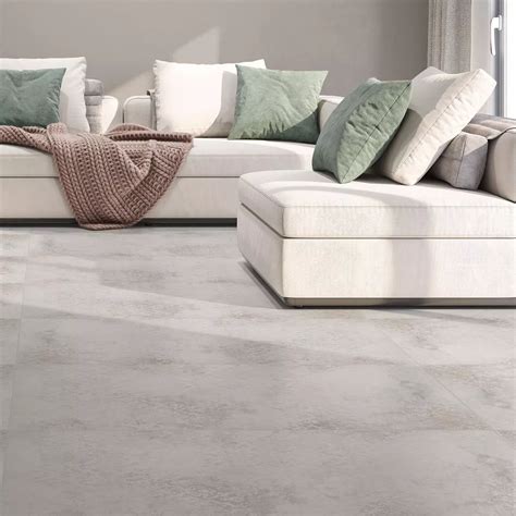 Floor Tiles Poetic Stone Optic R A Blanc Decor X Cm