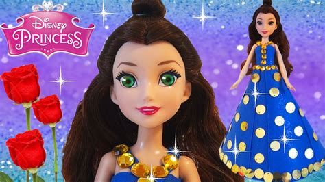 Play Doh Sparkle Dress For Disney Princess Belle Dress Up Games 👗 Diy