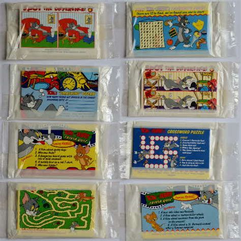 1998 Tom Jerry Sticker Set Issued In Kelloggs Coco Pops