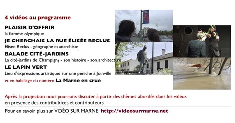 Projection Débat avec le n64 de Vidéo Sur Marne magazine audiovisuel