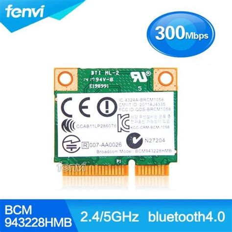 Broadcom Bcm943228hmb 802 11a B G N 300 Mbps Dual Band 2 4 5 G