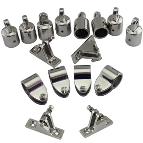 4 Bow 1 Inch Bimini Top Boat Stainless Steel Fittings Marine Hardware Set 16 P Ebay