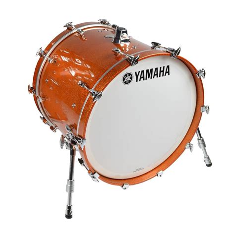 Yamaha Absolute Hybrid Maple 20 X 16 Inch Bass Drum In Orange Sparkle Mega Music Online