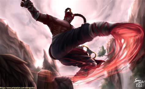 Artstation Lee Sin League Of Legend Wild Rift Splash Art