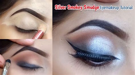 Try This Easy 5 Minute Smokey Eye Trick Black And Silver Smokey Smudge Eye Youtube