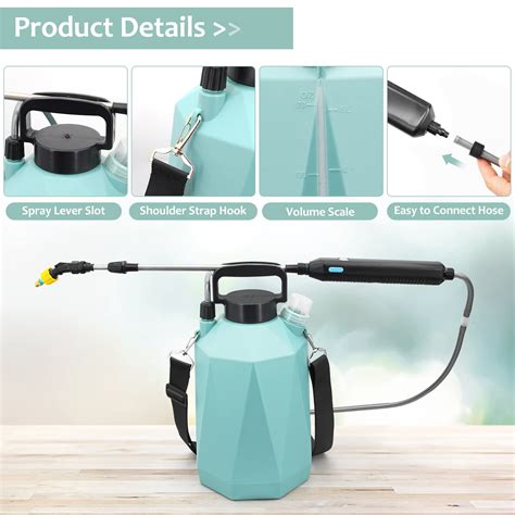 Sideking Battery Powered Sprayer Gallon L Electric Garden Sprayer