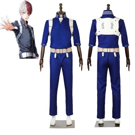 Costume De Cosplay My Hero Academia Todoroki Shoto Combinaison De Combat Anime Todoroki Shoto