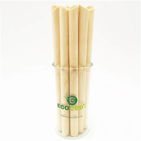 Biodegradable Organic Jumbo Bamboo Straw Jumbo Boba Tea Straw Buy