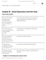 Chapter Great Depression And New Deal Flashcards Quizlet Pdf