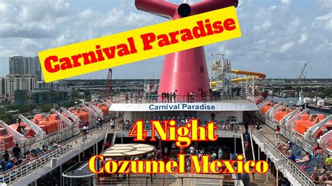 CARNIVAL PARADISE EMBARKATION LUNCH SAIL AWAY PARTY DINNER JULY 2023