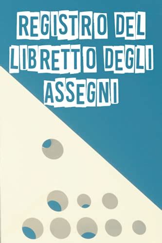 REGISTRO DEL LIBRETTO DEGLI ASSEGNI Tieni Traccia Dei Tuoi Assegni