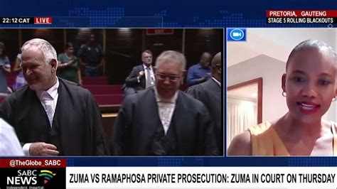 Zuma Vs Ramaphosa Private Prosecution Zuma In Court On Thursday Youtube