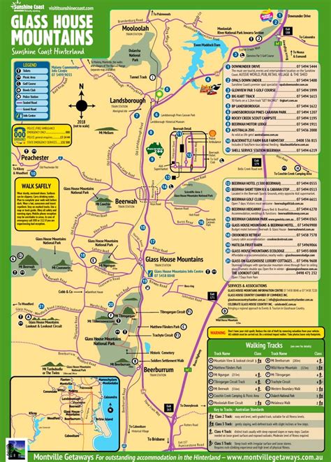 Glass House Mountains map - Ontheworldmap.com