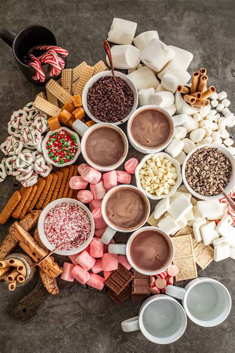 Hot Chocolate Bar Charcuterie Board Ideas