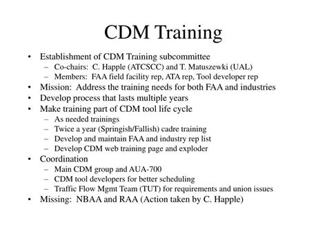 PPT - CDM Training PowerPoint Presentation, free download - ID:5593782