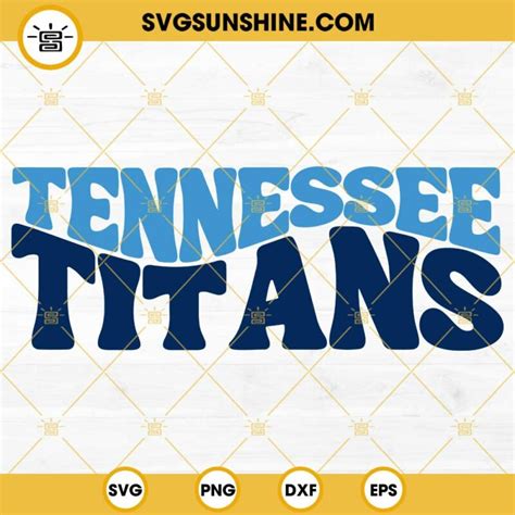 Tennessee Titans Football Svg Png Dxf Eps Cut Files