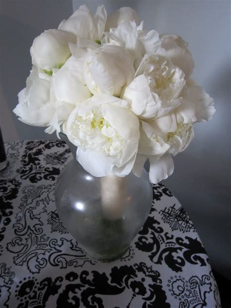 All White Peony Bouquet | Sisters Floral Design Studio